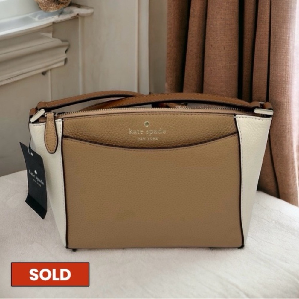 NWT Kate Spade Monica Crossbody - Light Fawn Multi - Picture 1 of 15